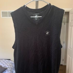 Men’s black sweater vest